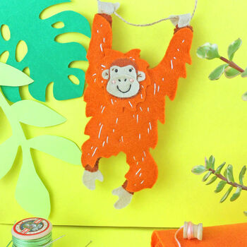 Otis The Orangutan Felt Sewing Kit, 4 of 11