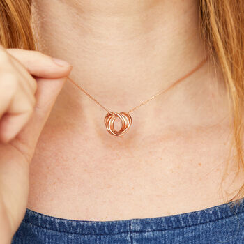 Rose Gold Plated 60th Birthday Ring Necklace, 3 of 4