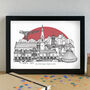 Barrow In Furness Skyline Art Print Unframed, thumbnail 3 of 6