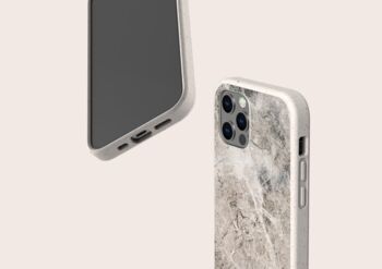 Grey Marble Eco Friendly, Biodegradable Phone Case, 4 of 8