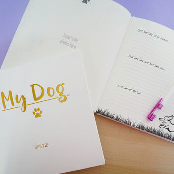 Personalised My Dog And Puppy Photo Journal Memory Book, 11 of 11