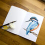 Inky Kingfisher Notebook, thumbnail 3 of 7