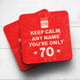 Personalised Mug 'Keep Calm 70th Birthday', thumbnail 5 of 6