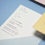 Mnmlst Colour Block Wedding And Event Invitation Cards, thumbnail 11 of 12