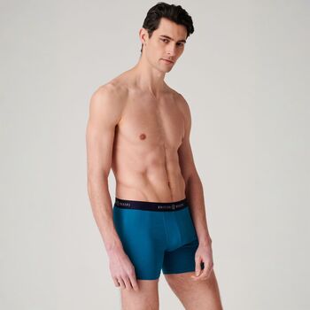 Men's 'Summertime Blues' Three Pack Cotton Trunks, 6 of 7