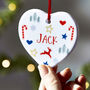 Personalised Heart Christmas Decoration, thumbnail 1 of 2