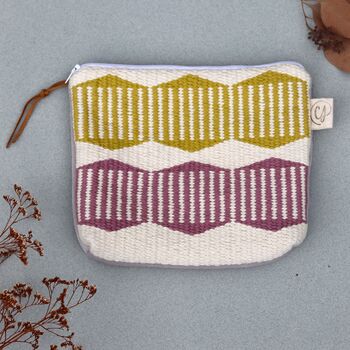 Handwoven Wash Bag Makeup Bag Zip Pouch, 12 of 12
