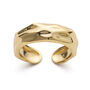 Chunky 18 K Gold Plated Stacking Band Ring, thumbnail 2 of 4