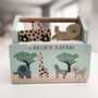 Personalised Wooden Train Set Toy And Keepsake Box, thumbnail 3 of 7