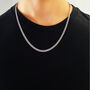 Sterling Silver Boyfriend Curb Chain Necklace, thumbnail 9 of 11