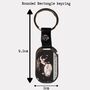 Personalised Baby Ultrasound Leather And Metal Keyring, thumbnail 4 of 5