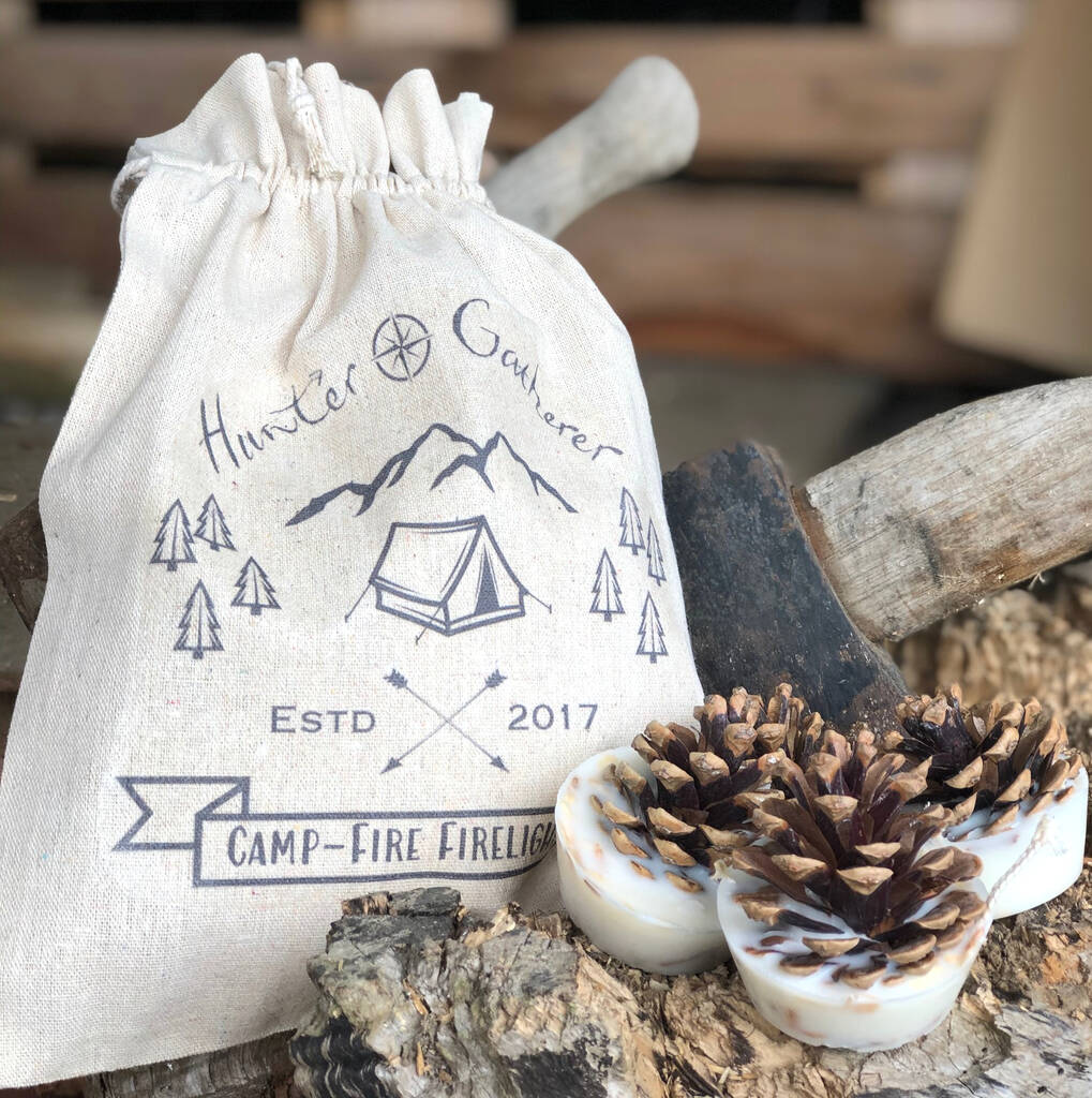 Festival And Campfire Firelighters In A Cotton Bag, 1 of 4