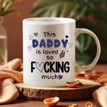 Funny Bold Personalised Cheeky Dad Mug, 2 of 9