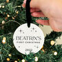 Personalised Baby's First Christmas Tree Decoration, thumbnail 8 of 9