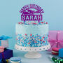 Personalised Acrylic Unicorn Birthday Cake Topper, thumbnail 1 of 2