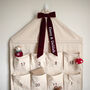 Personalised Canvas Advent Calendar Velvet Bow, thumbnail 1 of 11
