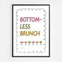 Bottomless Brunch Print, thumbnail 5 of 8