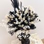 Black And White Dried Flower Bridesmaid Bouquet, thumbnail 5 of 5