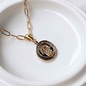 Palma Hamsa Hand Charm Necklace, 4 of 5