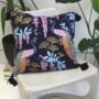 Luxe Embroidered Peacock Cushion, thumbnail 1 of 3
