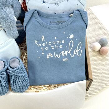Welcome To The World New Baby Gift Hamper, 2 of 7