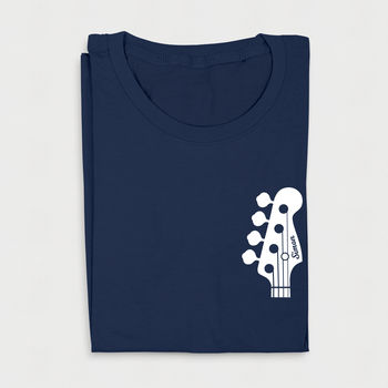 Personalised Bass Guitar Organic T Shirt, 3 of 6