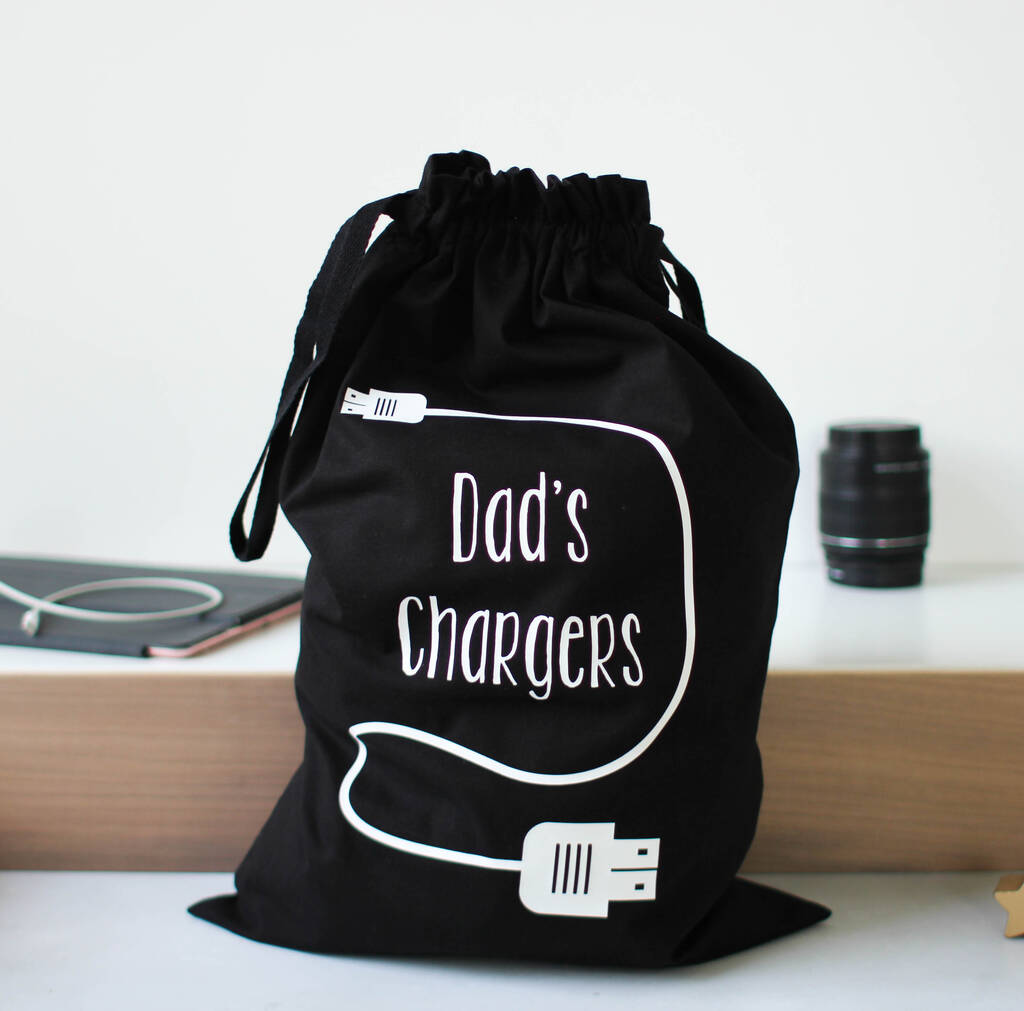 Personalised Bag For Chargers And Cables, 1 of 5