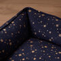 Personalised Navy Star Pet Bed, thumbnail 3 of 7