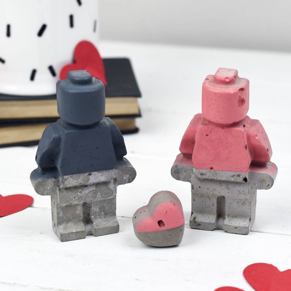valentines concrete couple and heart by bells and whistles make