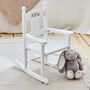 Personalised White Star Children's Rocking Chair 18m+, thumbnail 1 of 3