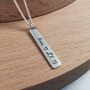 Personalised Solid Silver Message Tag Necklace, thumbnail 5 of 12