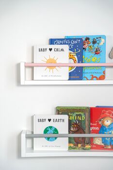 Floating Nursery Shelf With Rail, Nursery Decor Shelf, 5 of 12