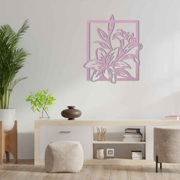 Framed Wooden Flowers Timeless Art For Home Walls, 4 of 12