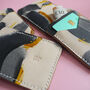 Personalised Grey Pocket Wallet, Hand Painted Design, thumbnail 3 of 9