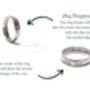 Sterling Silver Wedding Ring Set 1819, thumbnail 6 of 12