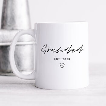 Personalised Mug Set 'Grandma And Grandad Established', 3 of 6