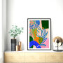 Colourful Rainbow Abstract Leaf Art Print, thumbnail 1 of 12
