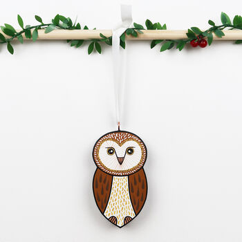 Owl Christmas Tree Decorations, 4 of 8