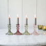 Autumn Shades Coloured Glass Candlestick, thumbnail 5 of 5