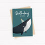 Cute Humpback Whale Birthday Card, thumbnail 3 of 4