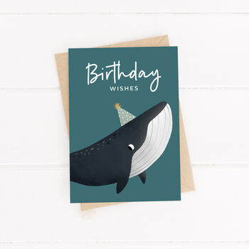 Cute Humpback Whale Birthday Card, 3 of 4