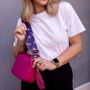 Navy Blue Flamingo Bag Strap | Extra Long Crossbody Replacement Bag Strap, thumbnail 3 of 5