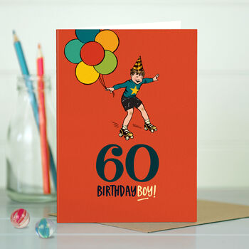 ‘60 Birthday Boy’ 60th Milestone Birthday Card, 4 of 4
