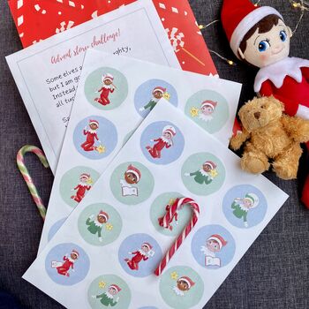 Elf Reading Challenge Advent Sticker Set, 2 of 6