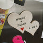 Heart Shaped Ceramic Family Fridge Magnet, thumbnail 4 of 5
