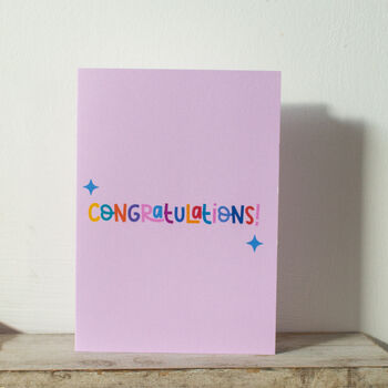 Pink Minimal Congratulations Card, 4 of 8