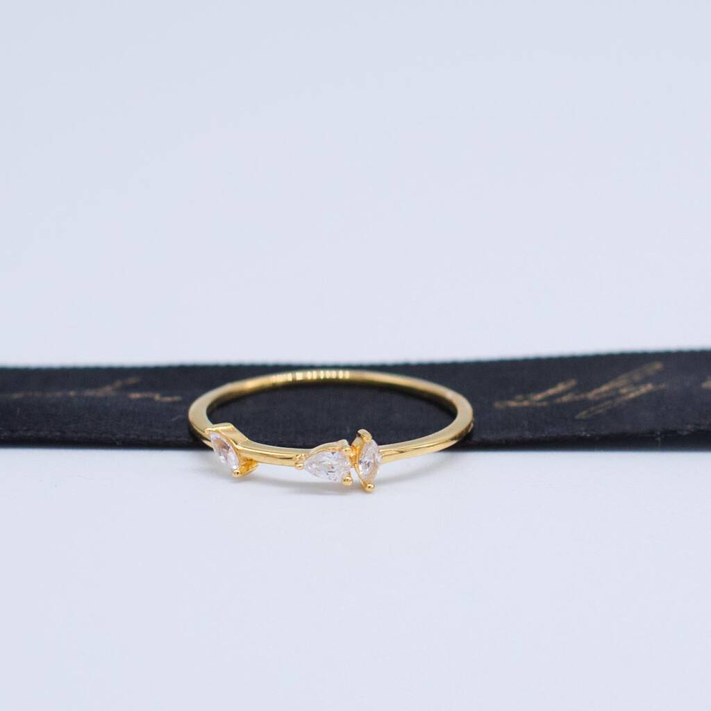 The Pollie 18ct Gold Vermeil Stacking Ring, 1 of 6