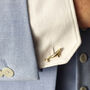 Blue Whale Cufflinks Silver/Gold Vermeil Plated, thumbnail 6 of 7