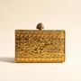 Mayra Gold Mother Of Pearl Clutch, thumbnail 3 of 6