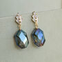 Labradorite Art Deco Drop Earrings, thumbnail 1 of 6